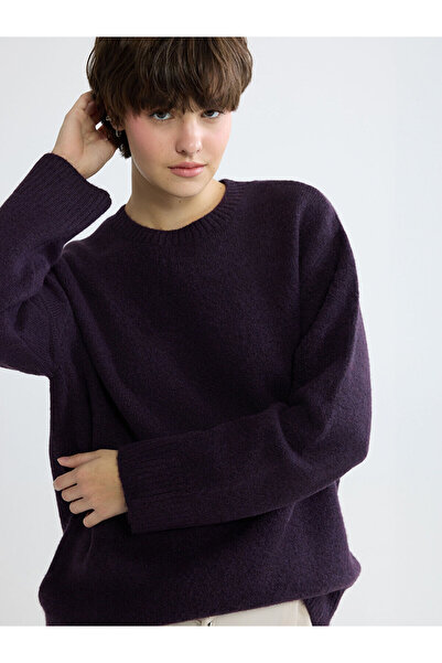 LC Waikiki Özmarka Yeni Sezon Bisiklet Yaka Oversize Kadın Triko Kazak