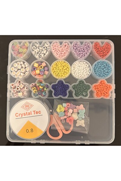 Yumuşakkeçe Boxed Bead Jewelry Making Kit – Colorful Beads, Letter Beads & Accessories