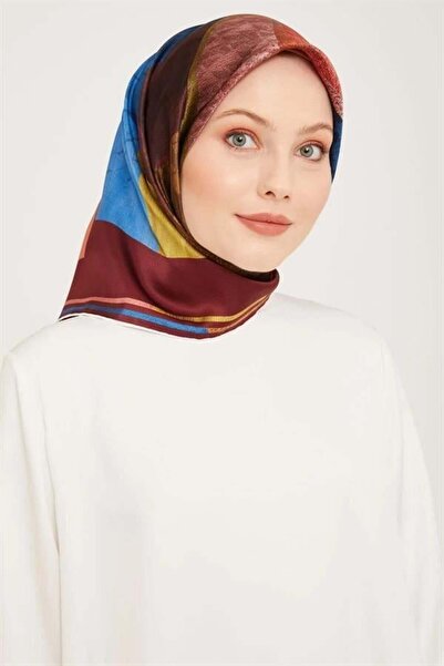 Armine Eșarfă de mătase 2024 iarnă - 9002-50 Burgundy Twill