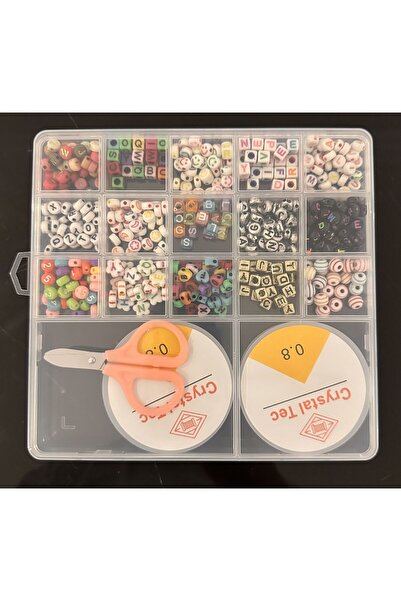 Yumuşakkeçe Boxed Letter Bead Jewelry Making Kit – Mixed Alphabet Beads & Accessories