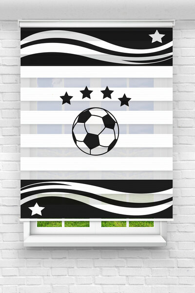 Perdecizade (ENXBOY) TOP DİJİTAL BASKILI ZEBRA PERDE-COCUK ODASI-STOR PERDE