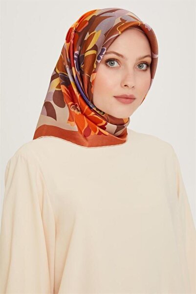 Armine Eșarfă de mătase 2025 iarnă - 9238-32 Twill de coajă de ceapă