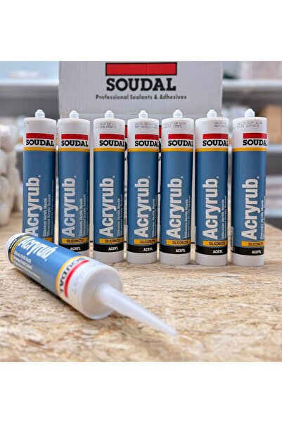 Soudal Silikonize Mastik 500 Gr- Beyaz