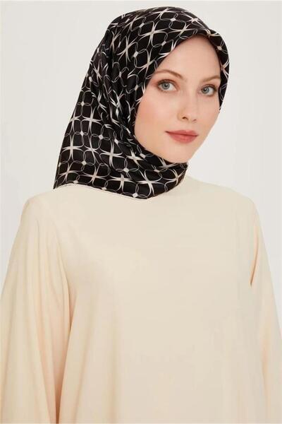 Armine Eșarfă de mătase Iarna 2025 - 9207-04 Twill negru