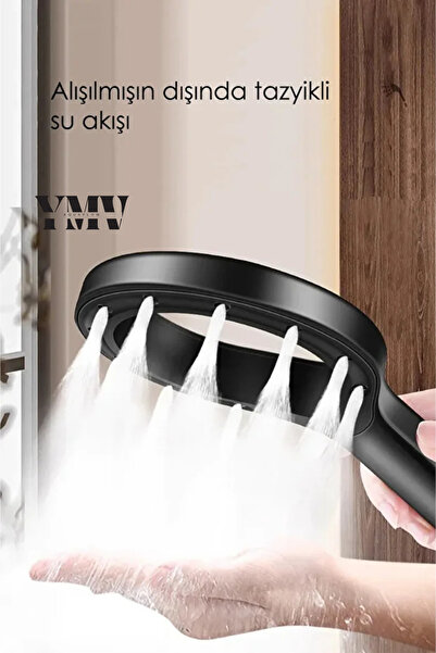YMV Turbo, Jet Yeni Model, Yuvarlak Lüks Yağmurlama Duş Başlığı Banyo Duş Baş...