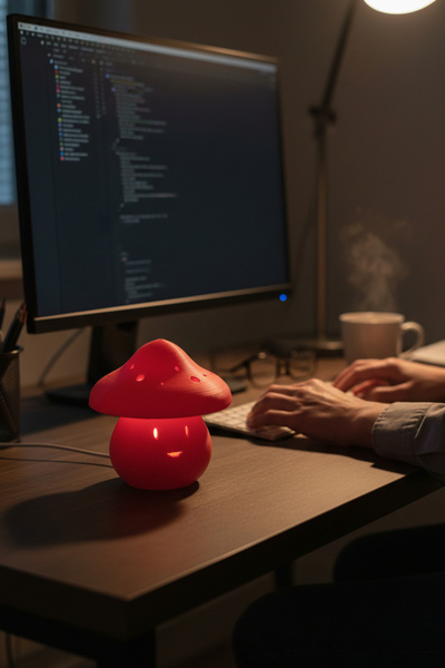 esa gaming Dekoratif Mantar Süs Led Mumluk| Renkli Loş Ambiyans Aydınlatma Ba...