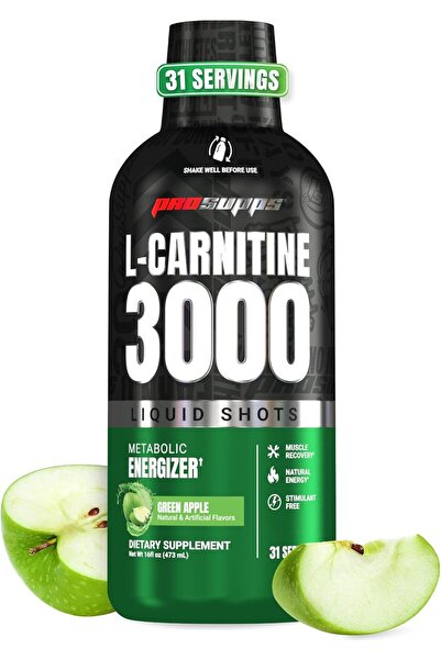 ProSupps L-Carnitine Liquid 3000, Stimulant-Free Liquid Shots for Men & Women - Clean Workout Drink