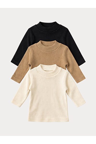 CK BEBEK GİYİM PAMUKLU KUMAŞ KAŞ KORSE BADİ 3'lü TAKIM