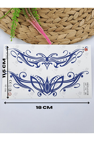 Butik Karışık Desenli 30 Gün Kalıcı Orjinal Dövme Görüntülü 12-24 Saat Sonra ...