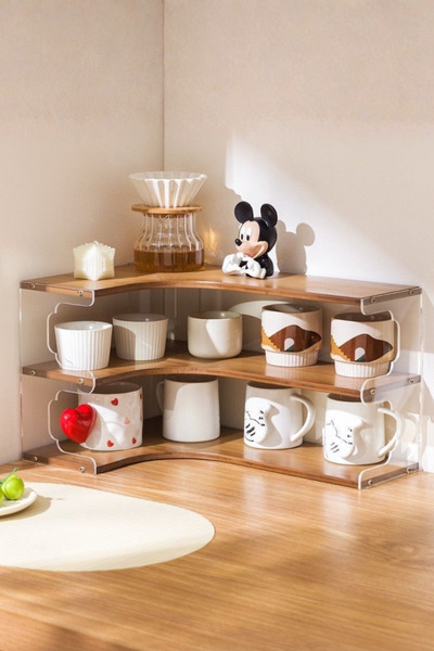 Generic Stylish multi-tiered cup organizer for the kitchen