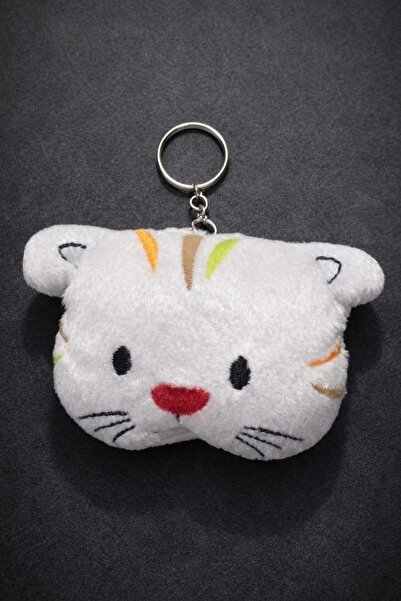 KAYLANIN DÜNYASI Plush Cat Keychain – Gift for a Friend, Cute Plush Keychain, Bag Ornament, Birthday Gift