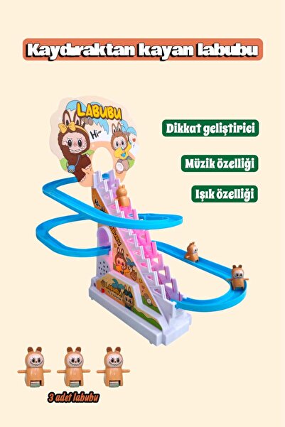 Joyfer Dön Dolaş Labubu Oyunu Merdivenden Çıkıp Kaydıraktan Kayan Labubular I...
