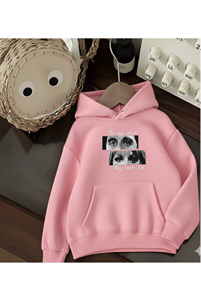 Mayer Butik Unisex Women/Men Scarface Eyes Dont Lie Printed Oversized Hooded Sweatshirt