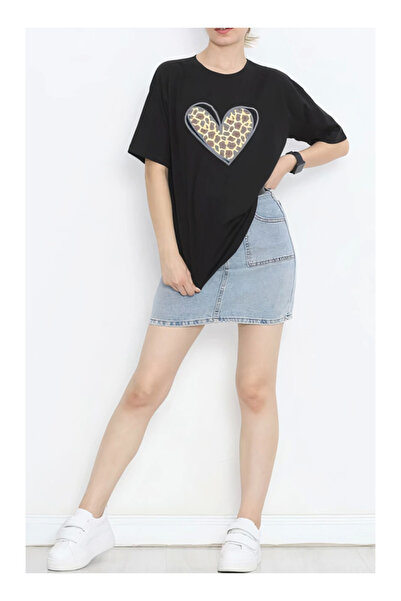 byasafkids Special design leopard heart printed t-shirt for valentine's day -...