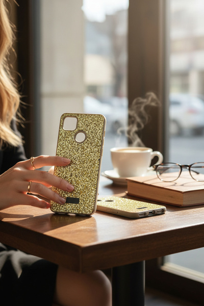 batuteknoloji Xiaomi Redmi 9C-Redmi 10A Kırçıllı Taşlı Venüe BTU Silikon Kapak