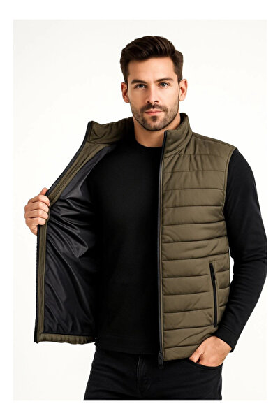 byasafkids Men's Puffer Zipper Vest Water Repellent Quilted Lined Fabric with...