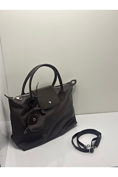 Generic Booster Charmlı Omuz Çantası Kahverengi