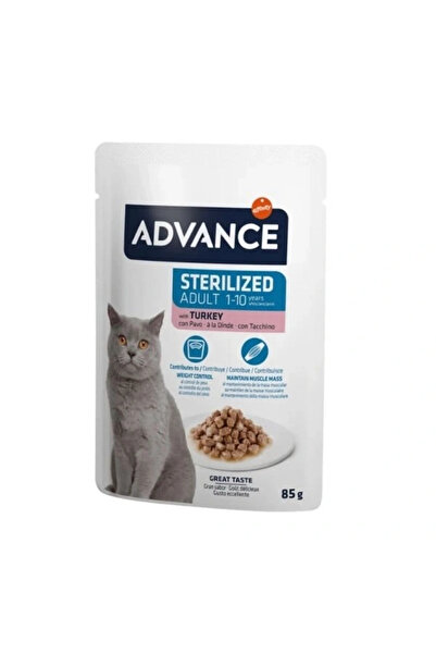 Advance Hindi Etli Pouch Kısırlaştırılmış Yetişkin Kedi Maması 1 Adet 85 Gr