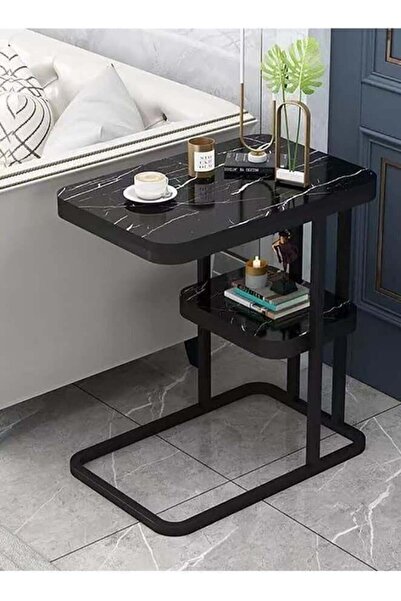 Generic SOFA Side Table, Nightstand Coffee End Table with Storage Shelf for Living Room, Bedroom, Small Spac