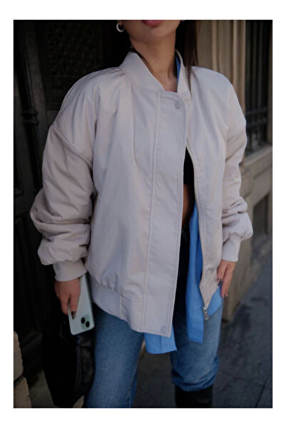 byasafkids Pocketed bomber jacket - white