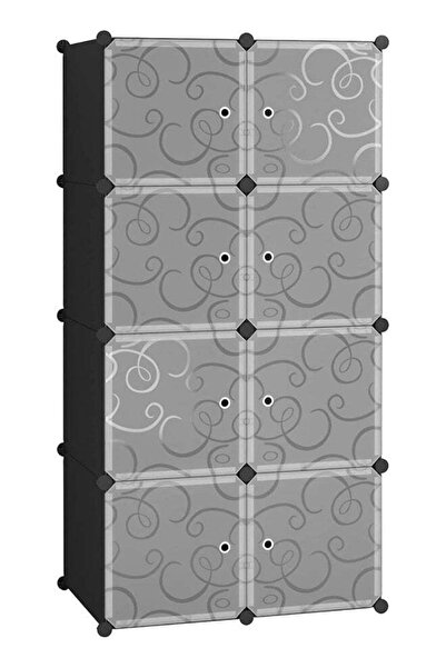 Generic SUPAAR Cube Storage Organizer with Doors, 8-Cube Shelves