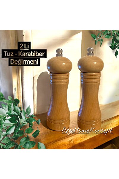 BAROTTİ Doğal Ahşap Manuel 2 Li Tuz & Karabiber Değirmeni – Ayarlanabilir Öğü...