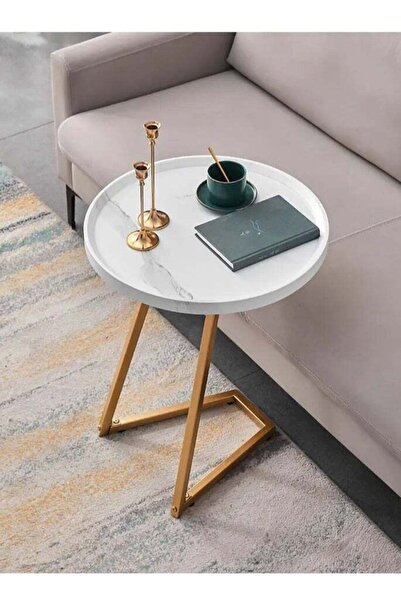 Generic Home Side Tables for Small Spaces, Couch Arm Tray Table for Living Room, Bed, Sofa