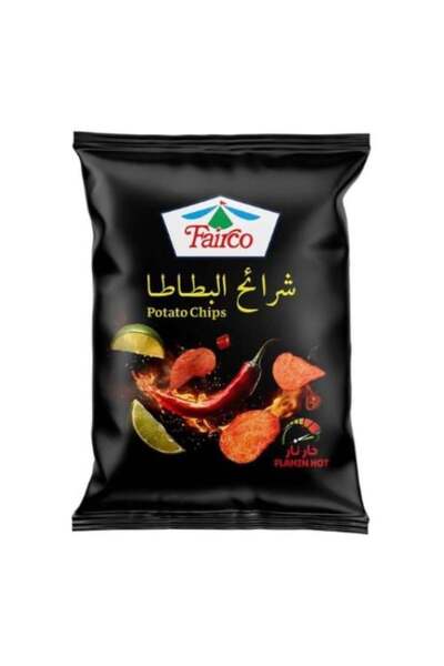 Fairco رقائق البطاطس الحارة ابتداءً من 120 غرامًا