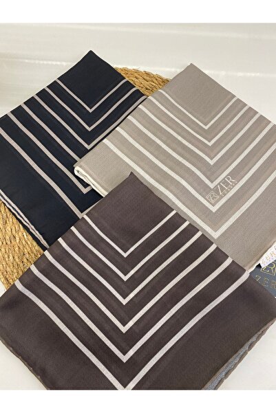 MİNELEŞARP34 Μαλακό κασκόλ Mineleşarp από 100% οργανικό ύφασμα καφέ χρώματος