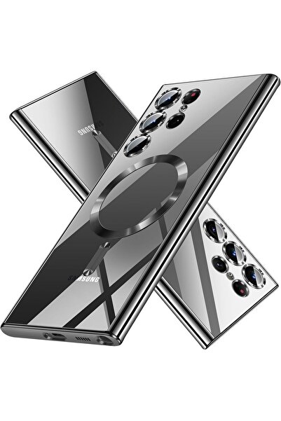 Kipgsm Samsung Galaxy S23 Ultra Uyumlu Kılıf Magsafe Şarj Destekli Kamera Len...