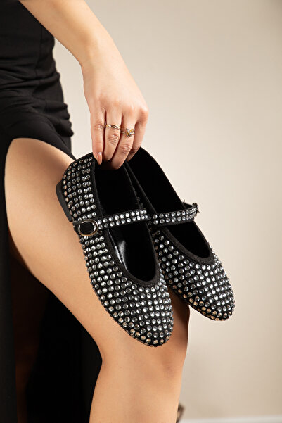 ALEARDO ALEARDİ Women's Beret Stone Casual Ballerina Shoes