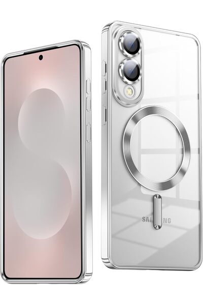 Kipgsm Samsung Galaxy S25 Edge Uyumlu Kılıf Magsafe Şarj Destekli Kamera Lens...
