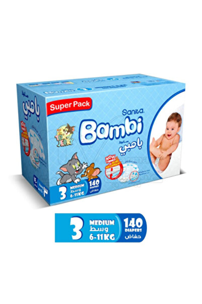 Sanita BAMBI DIAPERS (3) MEDIUM 6-11KG 140DIA