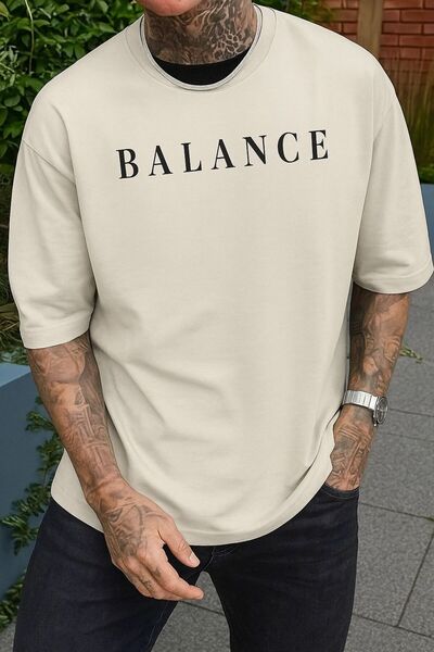 BENROMA Μπλουζάκι Unisex με στάμπα Balance