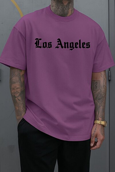 BENROMA Μπλουζάκι Unisex με στάμπα Λος Άντζελες Q5