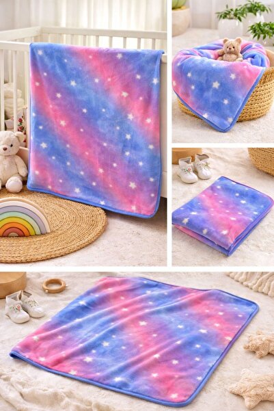 limitless medikal Polar kumaş bebek battaniyesi desenli tek kat 80*90cm