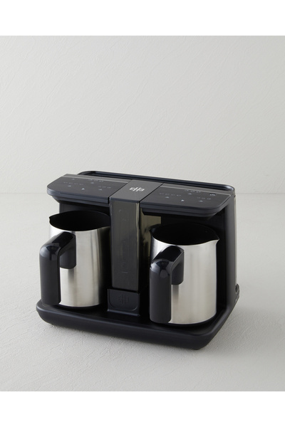 English Home TKM 6020 Çift Hazneli İkili Türk Kahvesi Makinesi Siyah-Krom