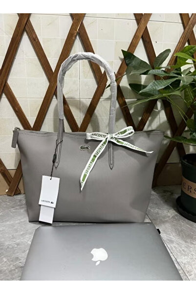 DarRiyadh Premium Grey Tote Bag, 45x34x28 cm, Large Capacity Commuter Bag, Horizontal Waterproof Tote Bag