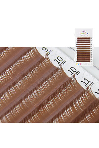 Choice5 8-14 مم مزيج 0.07 مم C موراندي ماتشا GLAMLASH رموش ملونة أدبية موراندي رمادي طبيعي فردي