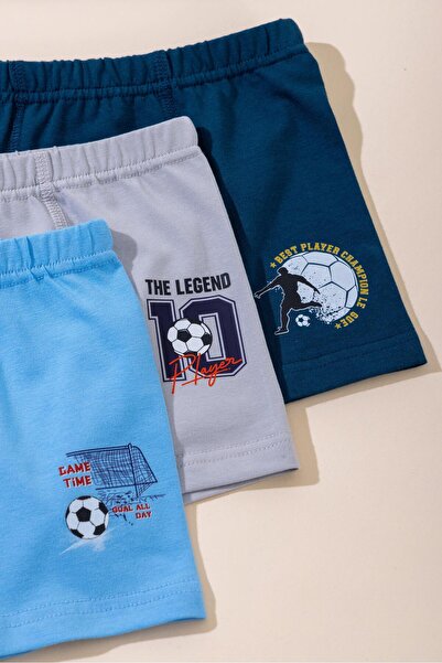 BAYKAR Момчешки памучни боксерки с принт, удобна кройка и еластична талия, 3 ...