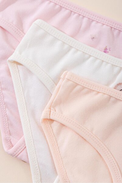 BAYKAR Chiloți bikini pentru fete din bumbac cu imprimeu colorat, pachet de 3...