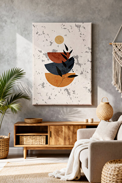 ART NEST DEKOR BOHEM DAİRE ŞEKİLLERİ CANVAS TABLO