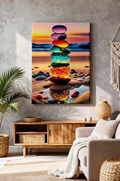 ART NEST DEKOR RENKLİ KRİSTAL TAŞLAR CANVAS TABLO