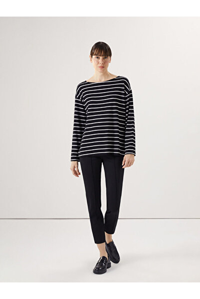 LC Waikiki بنطلون نسائي بونتي مستقيم بخصر مطاطي