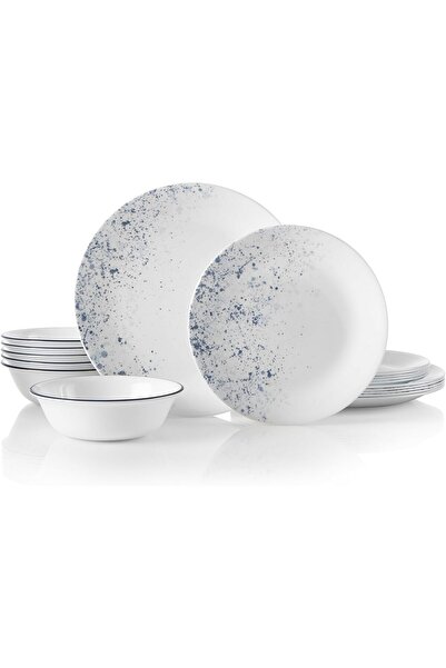 Corelle 18 PCS DINNER SET INDIGO SPECKLE