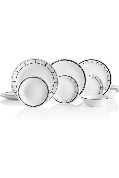 Corelle 18-Piece Chip Resistant Classic Collection Dinnerware Set, Service for 6