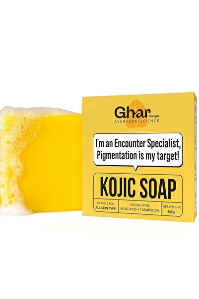 GHAR SOAP Kojic Acid 2% Soap with Niacinamide Organic Soap