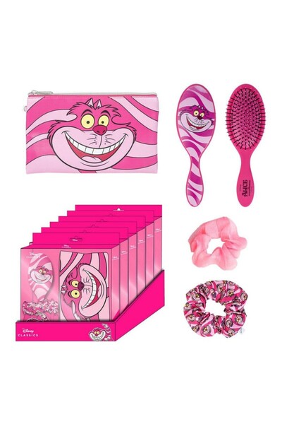 Cerda Несесер за грим Disney, 4 броя, Алиса в страната на чудесата, Чеширски ...