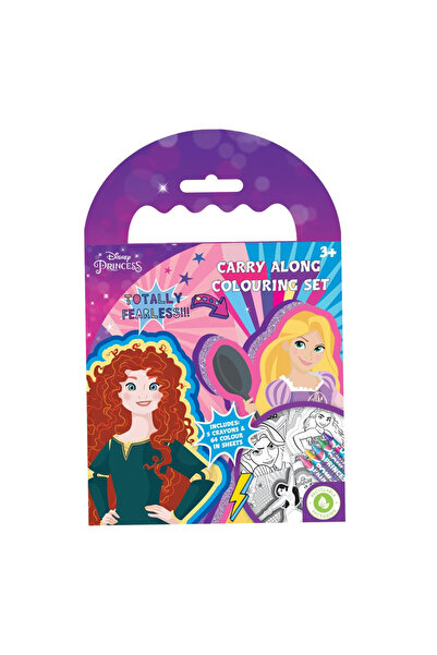 Disney مجموعة تلوين محمولة، 5 أقلام تلوين و65 ورقة