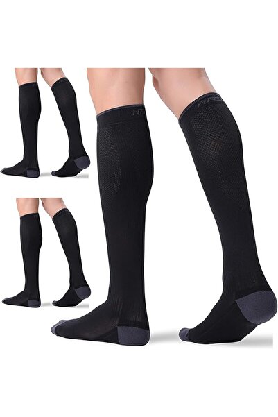 Arabest 3 Pairs Compression Socks for Women and Men -Circulation Support Socks